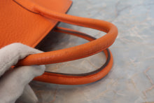 將圖片載入圖庫檢視器 HERMES／エルメス バーキン30 トリヨンクレマンス オレンジ □M刻印 ハンドバッグ 700070276
