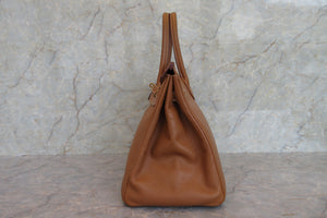 HERMES／エルメス バーキン35 クシュベル ゴールド □C刻印 ハンドバッグ 700080015
