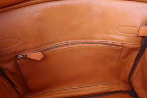 HERMES／エルメス バーキン30 トリヨンクレマンス オレンジ □M刻印 ハンドバッグ 700070276