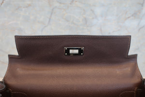 HERMES KELLY 28 Epsom leather Chocolat □H刻印 Shoulder bag 600100086