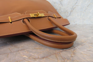 HERMES／エルメス バーキン35 クシュベル ゴールド □C刻印 ハンドバッグ 700080015
