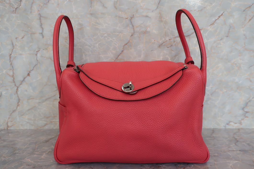 HERMES LINDY 34 Clemence leather Bougainvillier □N刻印 Shoulder bag 700010157