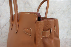 HERMES／エルメス バーキン35 クシュベル ゴールド □C刻印 ハンドバッグ 700080015
