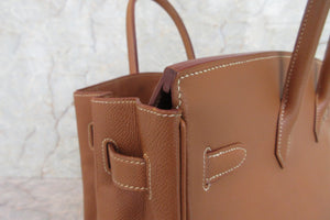HERMES／エルメス バーキン35 クシュベル ゴールド □C刻印 ハンドバッグ 700080015