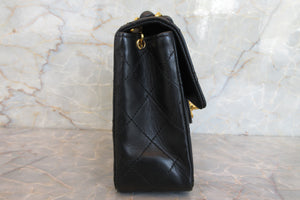 CHANEL/シャネル ミニマトラッセシングルフラップチェーンショルダーバッグ ラムスキン ブラック/ゴールド金具 ショルダーバッグ 700070072
