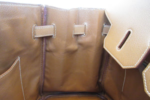 HERMES／エルメス バーキン35 クシュベル ゴールド □C刻印 ハンドバッグ 700080015