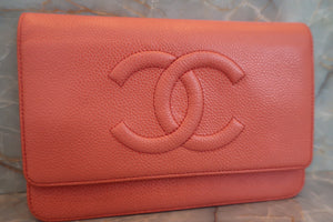 CHANEL/シャネル ココマークチェーンウォレット キャビアスキン ピンク/ゴールド金具 ショルダーバッグ 700060239