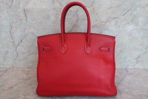 HERMES／エルメス キャンディバーキン35 ヴォーエプソン ルージュカザック/ブルータラサ ハンドバッグ 700090019