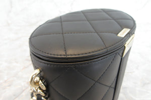 CHANEL/シャネル マトラッセチェーンショルダーバッグ ラムスキン ブラック/ゴールド金具 ショルダーバッグ 700050122