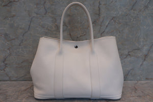 HERMES GARDEN PARTY PM Negonda leather White □N刻印 Tote bag 600050005