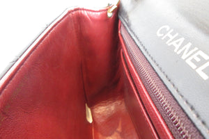 CHANEL/シャネル ミニマトラッセシングルフラップチェーンショルダーバッグ ラムスキン ブラック/ゴールド金具 ショルダーバッグ 700070072