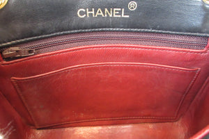 CHANEL/シャネル ミニマトラッセシングルフラップチェーンショルダーバッグ ラムスキン ブラック/ゴールド金具 ショルダーバッグ 700070072