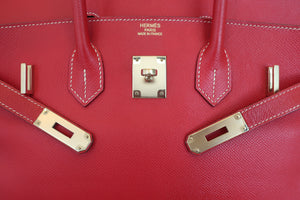 HERMES／エルメス キャンディバーキン35 ヴォーエプソン ルージュカザック/ブルータラサ ハンドバッグ 700090019