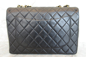 CHANEL/シャネル 中マトラッセシングルフラップチェーンショルダーバッグ ラムスキン ブラック/ゴールド金具 ショルダーバッグ 700070062