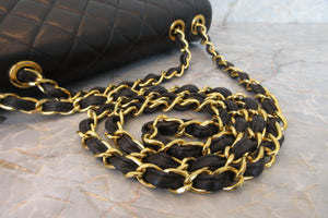 CHANEL/シャネル 中マトラッセシングルフラップチェーンショルダーバッグ ラムスキン ブラック/ゴールド金具 ショルダーバッグ 700070062