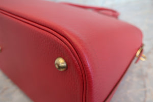 HERMES BOLIDE 35 Ardennes leather Rouge vif 〇X刻印 Shoulder bag 700010093