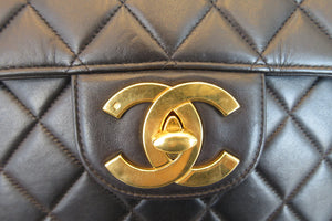 CHANEL/シャネル 中マトラッセシングルフラップチェーンショルダーバッグ ラムスキン ブラック/ゴールド金具 ショルダーバッグ 700070062