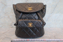 Load image into Gallery viewer, CHANEL Matelasse chain back pack Lambskin Black/Gold hadware Back pack 700100027
