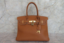 Load image into Gallery viewer, HERMES BIRKIN 30 Togo leather Gold □G Engraving Hand bag 700050184
