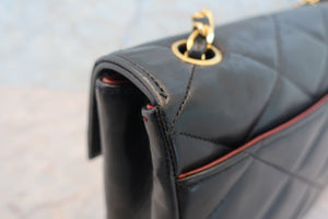 CHANEL/シャネル デカココチェーンショルダーバッグ ラムスキン ブラック/ゴールド金具 ショルダーバッグ 700060277