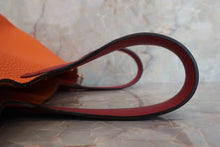 将图片加载到图库查看器，HERMES PICOTIN LOCK TOUCH PM Clemence leather/Swift leather Orange/Rouge Grenet X刻印 Hand bag 600090108
