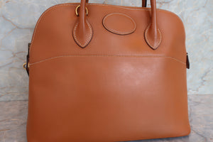 HERMES／エルメス ボリード35 ヴォーガリバー ゴールド 〇V刻印 ショルダーバッグ 700040223