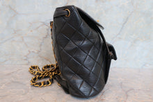 Load image into Gallery viewer, CHANEL Matelasse chain back pack Lambskin Black/Gold hadware Back pack 700100027
