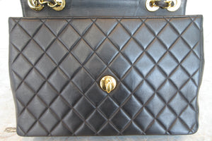 CHANEL/シャネル 中マトラッセシングルフラップチェーンショルダーバッグ ラムスキン ブラック/ゴールド金具 ショルダーバッグ 700070062