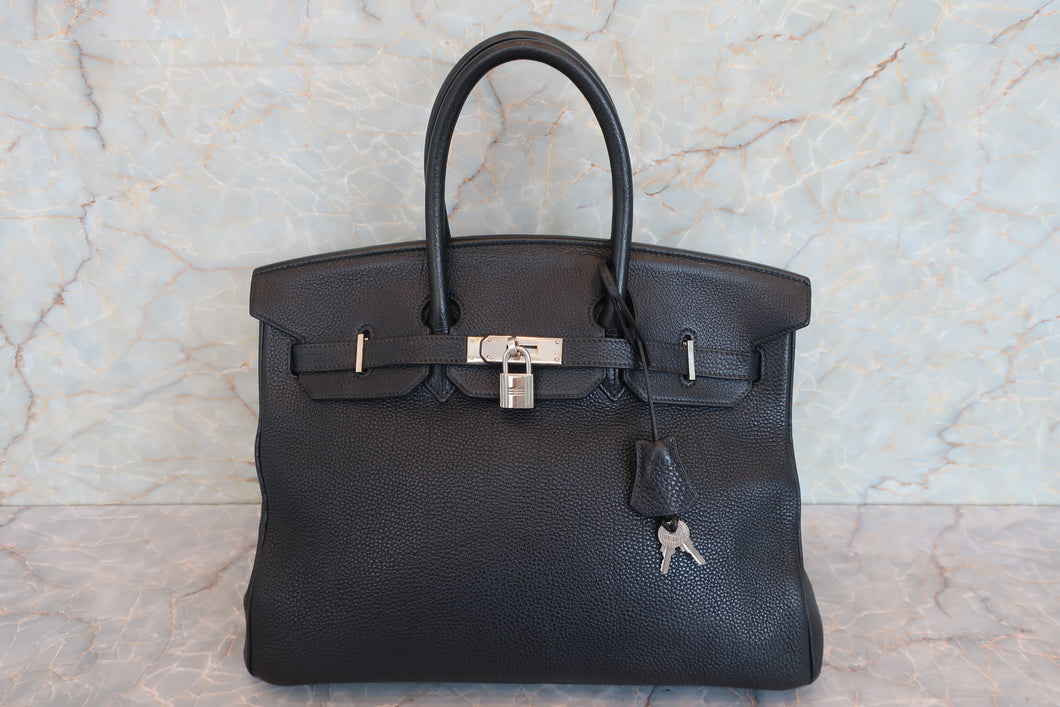 HERMES／エルメス バーキン35 トゴ ブラック □G刻印 ハンドバッグ 700070006