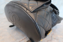 Load image into Gallery viewer, CHANEL Matelasse chain back pack Lambskin Black/Gold hadware Back pack 700100027
