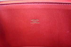 HERMES BOLIDE 35 Ardennes leather Rouge vif 〇X刻印 Shoulder bag 700010093