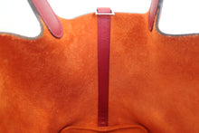 Load image into Gallery viewer, HERMES PICOTIN LOCK TOUCH PM Clemence leather/Swift leather Orange/Rouge Grenet X Engraving Hand bag 600090108
