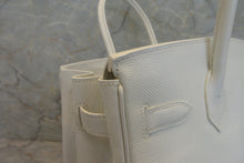 Load image into Gallery viewer, HERMES BIRKIN 30 Epsom leather White □K Engraving Hand bag 600120020
