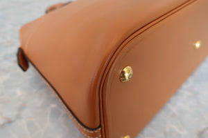 HERMES／エルメス ボリード35 ヴォーガリバー ゴールド 〇V刻印 ショルダーバッグ 700040223