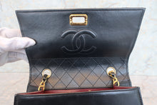 画像をギャラリービューアに読み込む, CHANEL/シャネル 2.55台形チェーンショルダーバッグ ラムスキン ブラック/ゴールド金具 ショルダーバッグ 700110123

