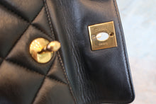Load image into Gallery viewer, CHANEL Matelasse chain back pack Lambskin Black/Gold hadware Back pack 700100027
