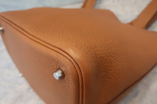画像をギャラリービューアに読み込む, HERMES／エルメス ピコタンロックＭＭ トリヨンクレマンス ゴールド □R刻印 ハンドバッグ 800060080

