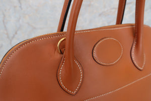 HERMES／エルメス ボリード35 ヴォーガリバー ゴールド 〇V刻印 ショルダーバッグ 700040223