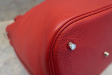 将图片加载到图库查看器，HERMES PICOTIN LOCK GM Clemence leather Rouge casaque □P刻印 Hand bag 600100039
