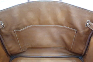 HERMES BIRKIN 35 Graine Couchevel leather Gold □D Engraving Hand bag 500120021