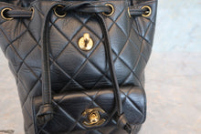 Load image into Gallery viewer, CHANEL Matelasse chain back pack Lambskin Black/Gold hadware Back pack 700100027
