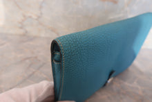 画像をギャラリービューアに読み込む, HERMES／エルメス ドゴンGM トゴ ブルージーン □I刻印 財布 700120184
