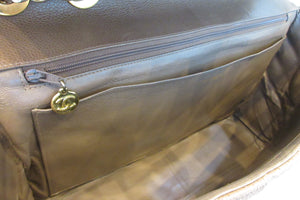 CHANEL/シャネル Vステッチチェーンショルダーバッグ キャビアスキン ブラウン/ゴールド金具 ショルダーバッグ 700080223
