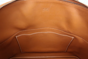 HERMES／エルメス ボリード35 ヴォーガリバー ゴールド 〇V刻印 ショルダーバッグ 700040223