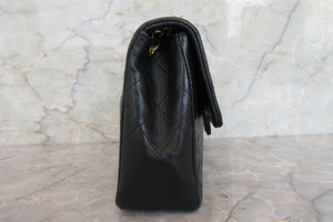 CHANEL/シャネル ミニマトラッセシングルフラップチェーンショルダーバッグ ラムスキン ブラック/ゴールド金具 ショルダーバッグ 700070065