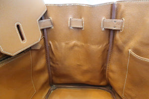 HERMES BIRKIN 35 Graine Couchevel leather Gold □D刻印 Hand bag 500120021