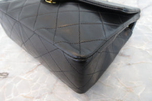 CHANEL/シャネル ミニマトラッセシングルフラップチェーンショルダーバッグ ラムスキン ブラック/ゴールド金具 ショルダーバッグ 700070065