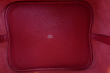 将图片加载到图库查看器，HERMES PICOTIN LOCK GM Clemence leather Rouge casaque □P刻印 Hand bag 600100039
