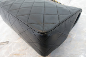CHANEL/シャネル ミニマトラッセシングルフラップチェーンショルダーバッグ ラムスキン ブラック/ゴールド金具 ショルダーバッグ 700070065