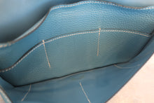 画像をギャラリービューアに読み込む, HERMES／エルメス ドゴンGM トゴ ブルージーン □I刻印 財布 700120184
